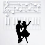 to dance, dancing couple, few, grades, clef, music, treble clef, texture, background, make music, arrangement, staves, melody, notenblatt, keyboard, keys, dancer, rock n roll, skirt, good mood, party, black, iphone wallpaper, dancing couple, dancing couple, dancing couple, dancing couple, dancing couple, music, music, party