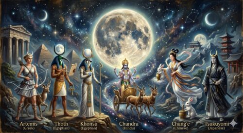 Mondgötter der Antike: Von Artemis bis Thoth – Die Spirituelle und Kosmische Bedeutung des Mondes in den Weltkulturen