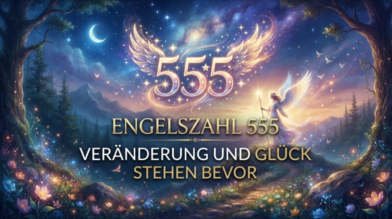 Engelszahl 555: Veränderung und Glück stehen bevor