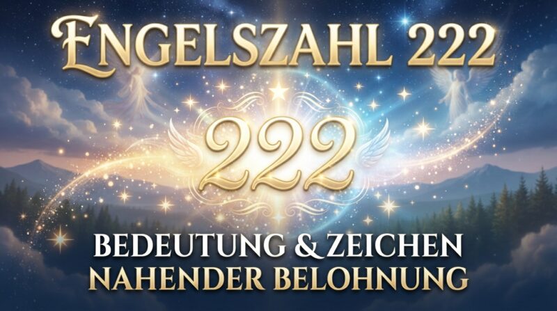 Engelszahl 222: Bedeutung und Zeichen nahender Belohnung