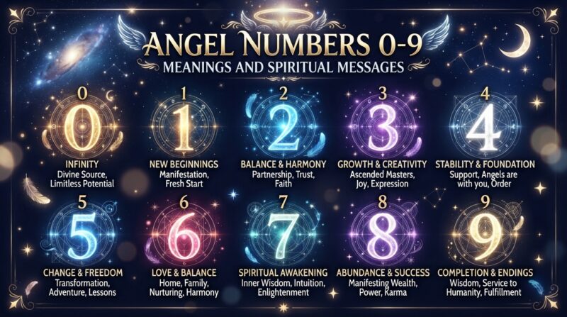 Angel Numbers 0-9: Meanings and Spiritual Messages