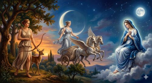 Die Klassische Achse: Artemis, Selene und Luna