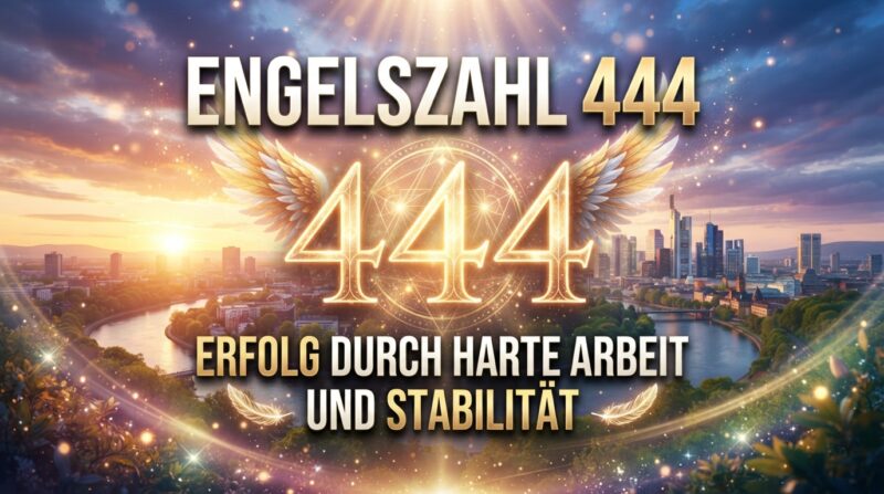 Engelszahl 444: Erfolg durch harte Arbeit und Stabilität