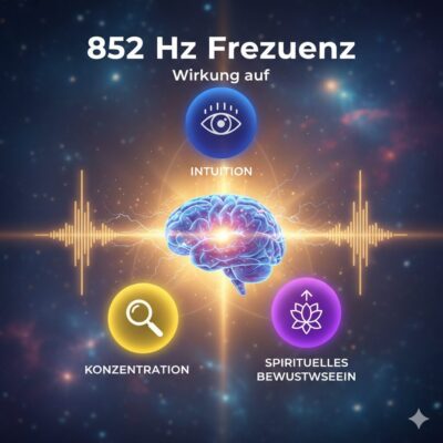 852 Hz Frequenz Wirkung auf Intuition, Konzentration und spirituelles Bewusstsein