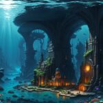 ai generated, sea, ocean, water, coral, nature, fish, underwater, 4k, background