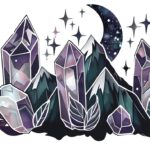 meditation, meditating, yoga, spiritual, botany, minimalist, abstract, painting, art, minimal, prayer, praying, celestial, earth, universe, planet, galaxy, astronomy, astrology, crystals, rocks, gemstones, gems, moon, ai generated