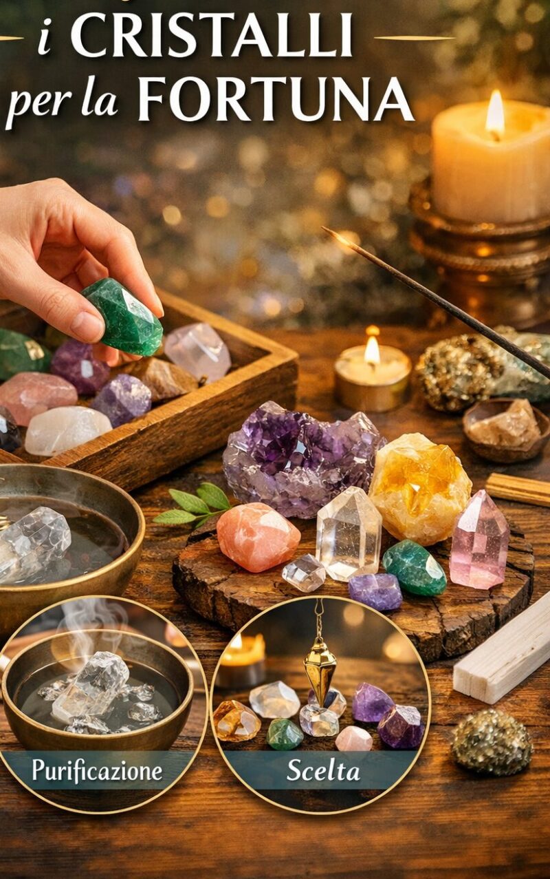 Come scegliere e purificare i cristalli per la fortuna