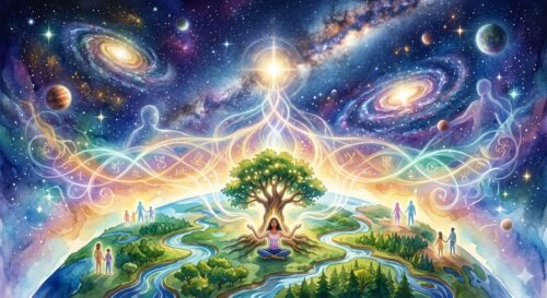 Die spirituelle Verbindung zwischen Erde, Universum und Mensch