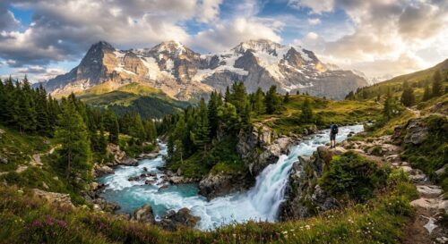 Die Energie von Landschaft und Umgebung