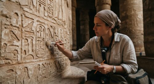 Le secret des hiéroglyphes : une écriture venue du passé