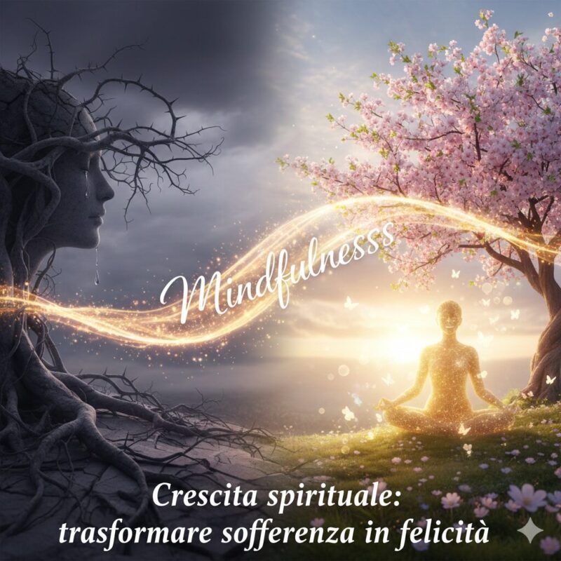 Crescita spirituale trasformare sofferenza in felicità