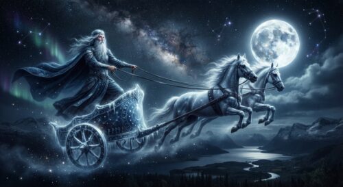 Mani, le dieu lunaire de la mythologie nordique