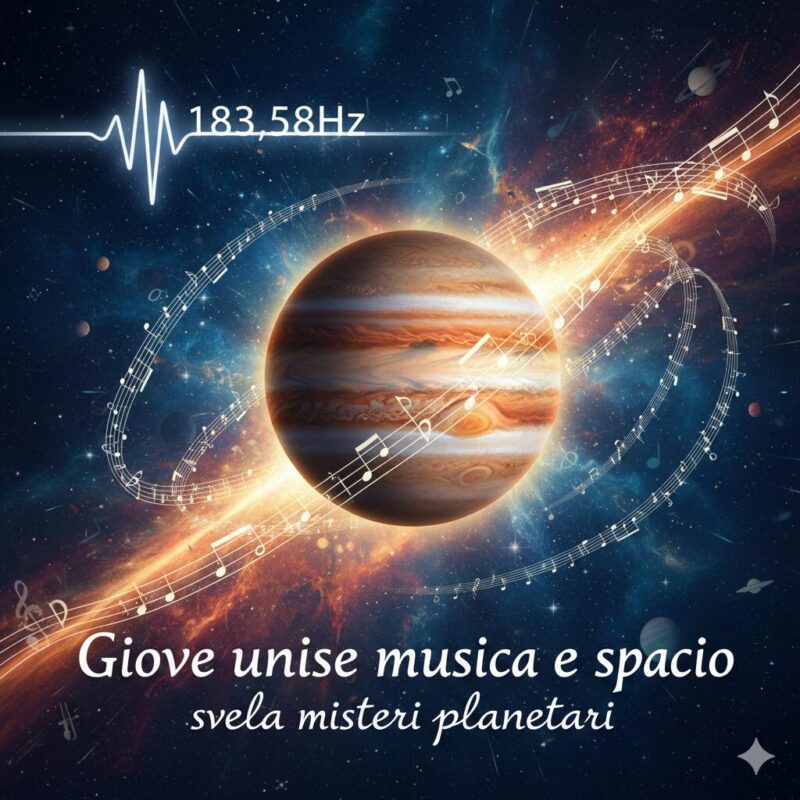 183,58Hz Giove unisce musica e spazio, svela misteri planetari