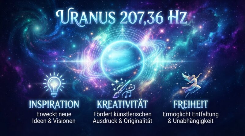 Uranus 207,36 Hz: Inspiration, Kreativität und Freiheit