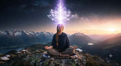 Une connexion symbolique avec le 7ᵉ chakra