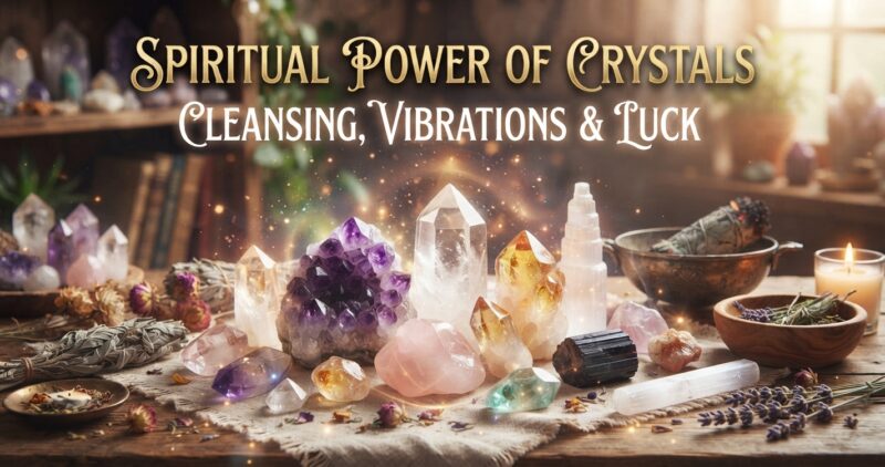 Spiritual Power of Crystals: Cleansing, Vibrations & Luck