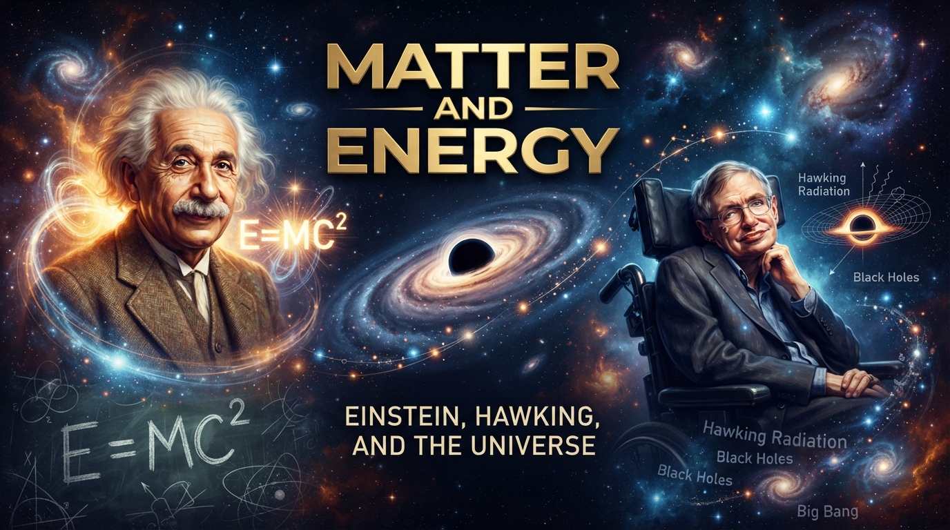 Matter and Energy: Einstein, Hawking, and the Universe