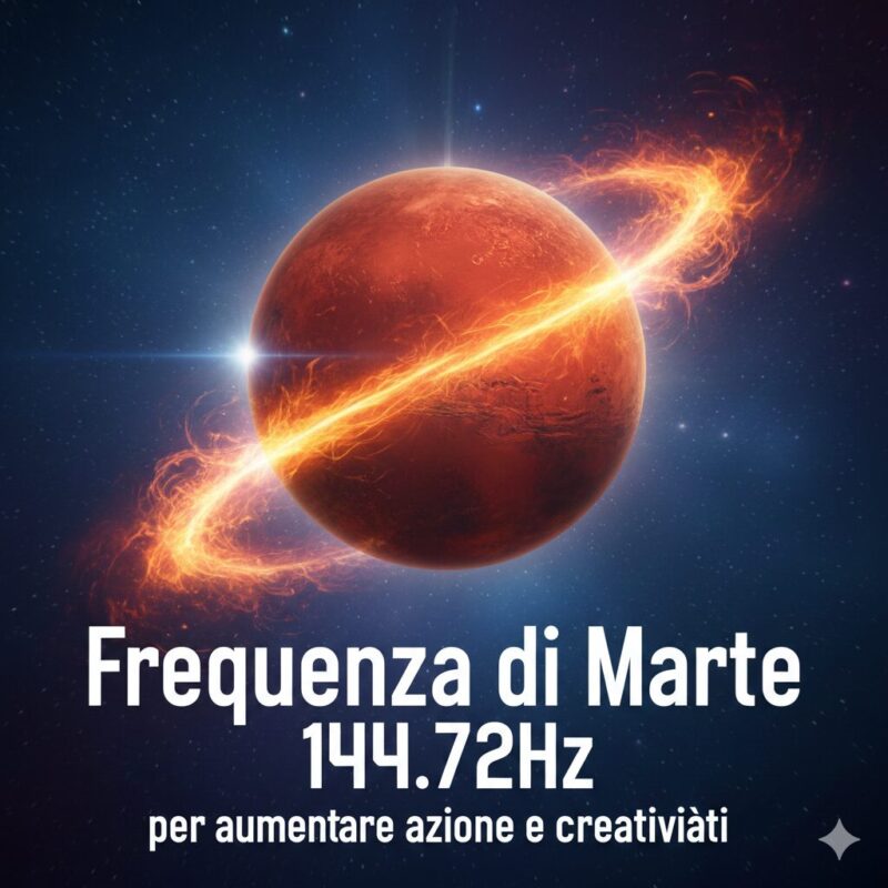 Frequenza di Marte 144,72Hz per aumentare azione e creatività