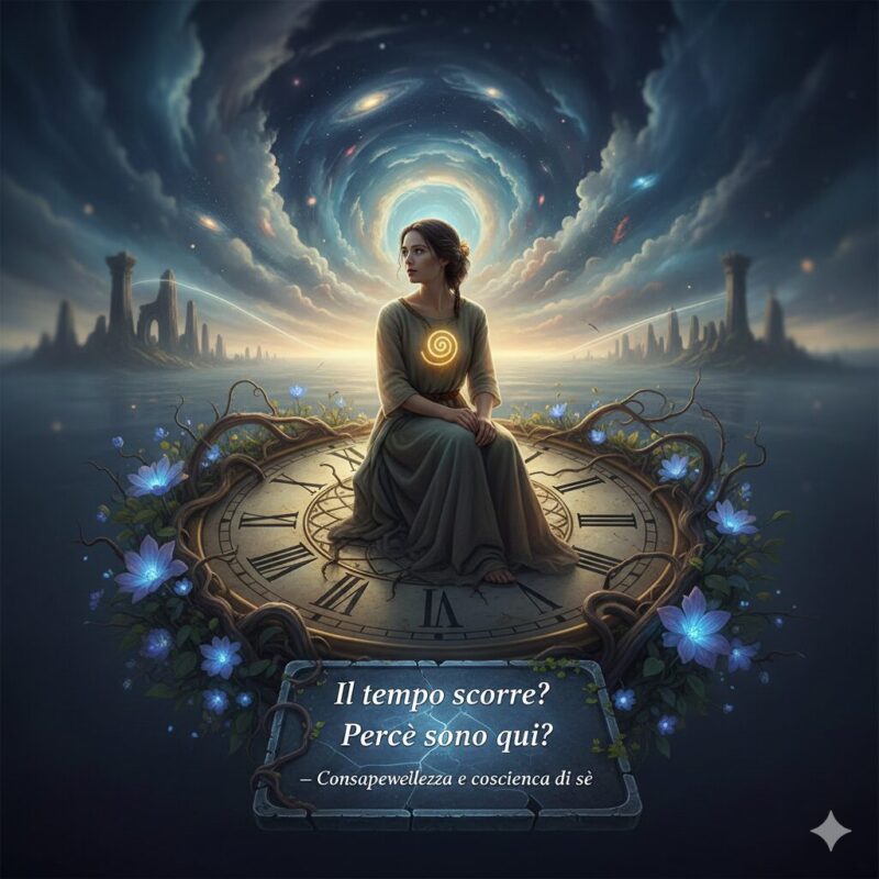 Il tempo scorre? Perché sono qui? – Consapevolezza e coscienza di sé
