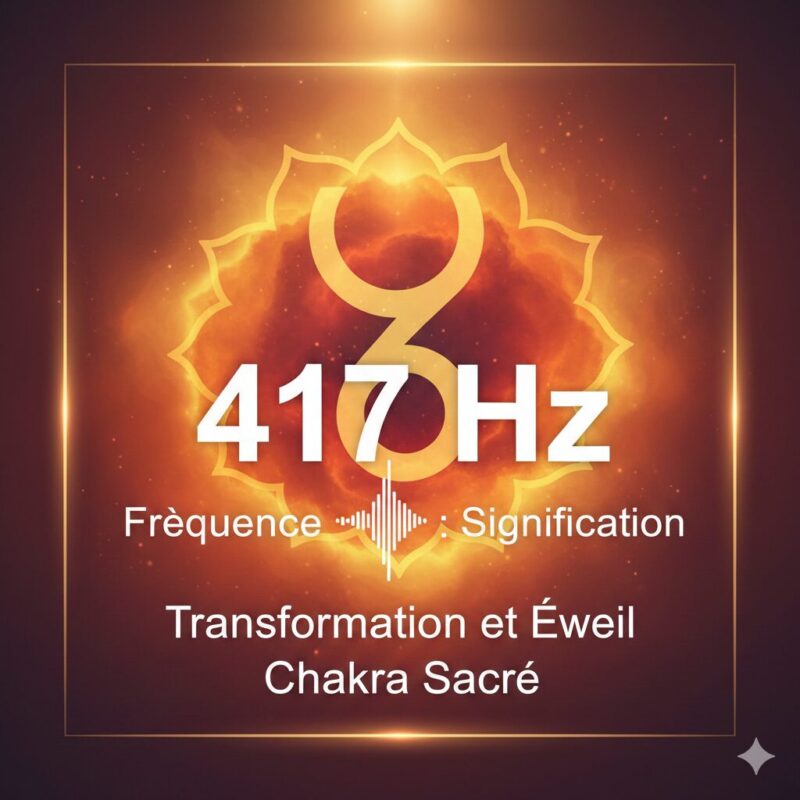 Fréquence 417 Hz Signification pour la transformation et le chakra sacré