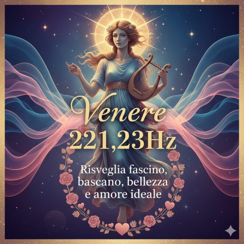 Venere 221,23Hz Risveglia fascino, bellezza e amore ideale