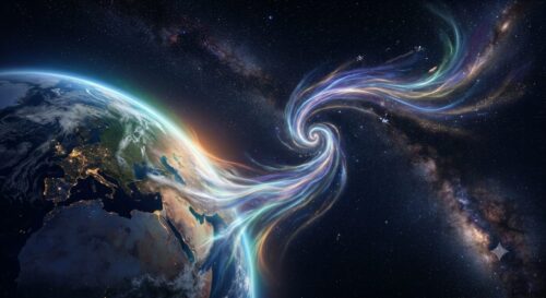 Die Verbindung zwischen Erde und Weltraum durch den Wind