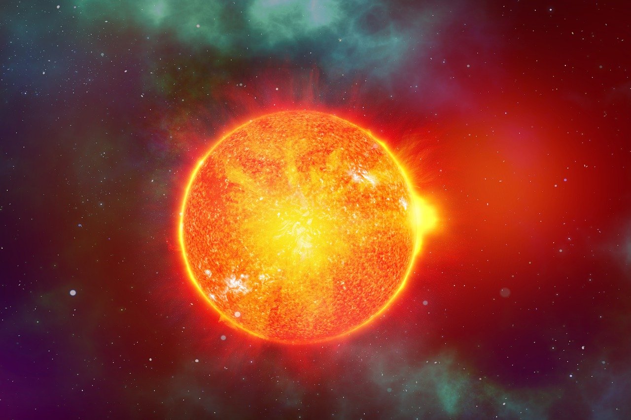 sun, universe, nature, abstract, eruption, solar flare, imitation, based, planets, solar system, space, astronomy, phenomenon, stars