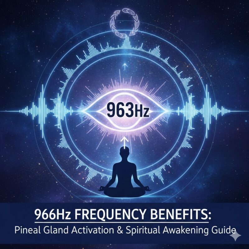 963Hz frequency, Solfeggio, pineal gland, spiritual awakening, crown chakra, God frequency