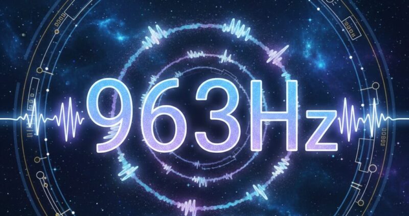 963Hz頻率, 神之頻率, 松果體, 頂輪, 靈性覺醒, 宇宙意識, 萬物合一