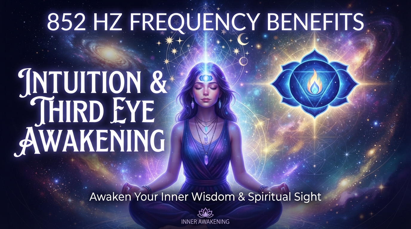 852Hz Frequency Benefits: Intuition & Third Eye Awakening