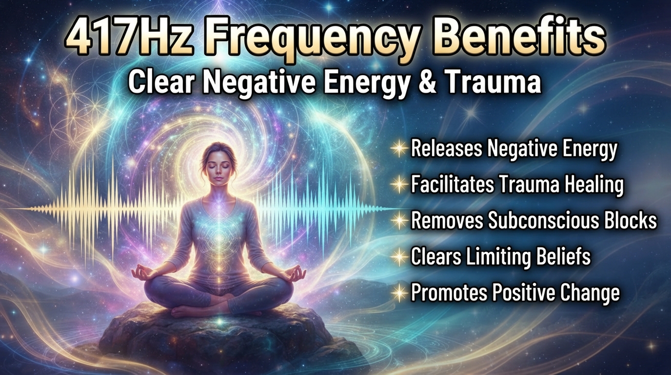 417Hz Frequency Benefits: Clear Negative Energy & Trauma