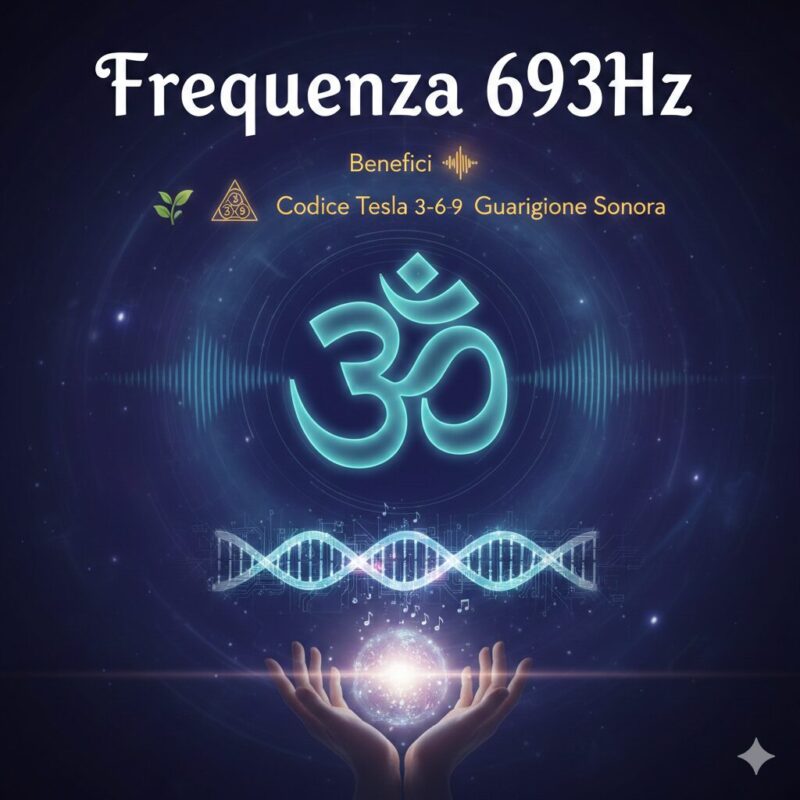 frequenza 693Hz, Tesla, codice 3-6-9, benefici, chakra del cuore, creatività