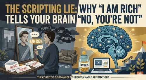 The Scripting Lie: Why "I Am Rich" Tells Your Brain "No, You're Not"