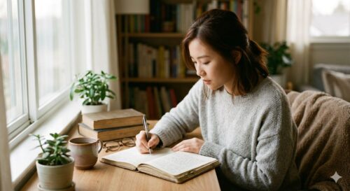 那個每天清晨在筆記本上書寫的故事，令人印象深刻
