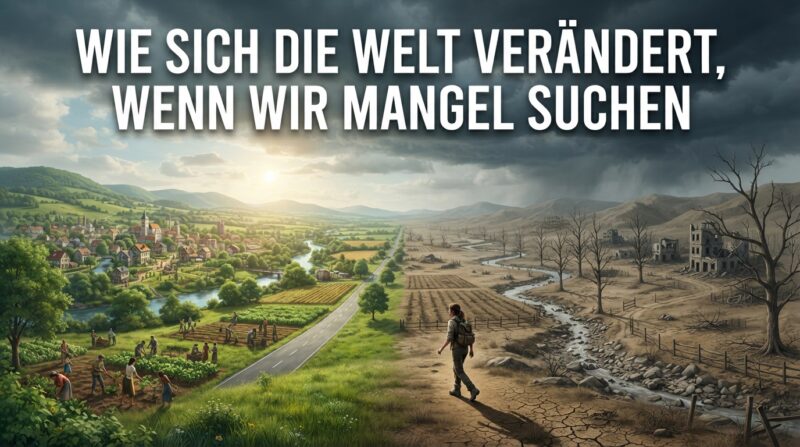 Wie sich die Welt verändert, wenn wir Mangel suchen