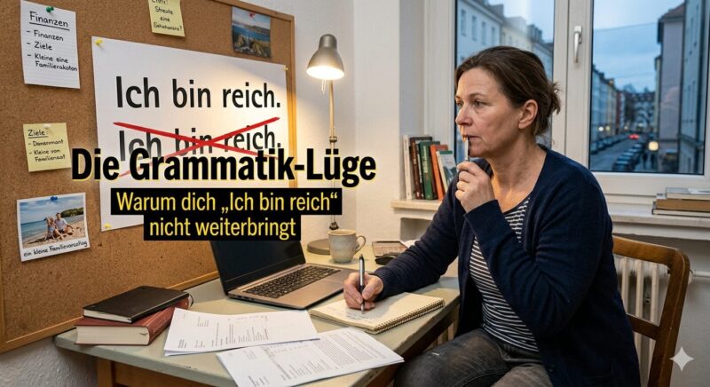 Die Grammatik-Lüge: Warum dich „Ich bin reich“ nicht weiterbringt